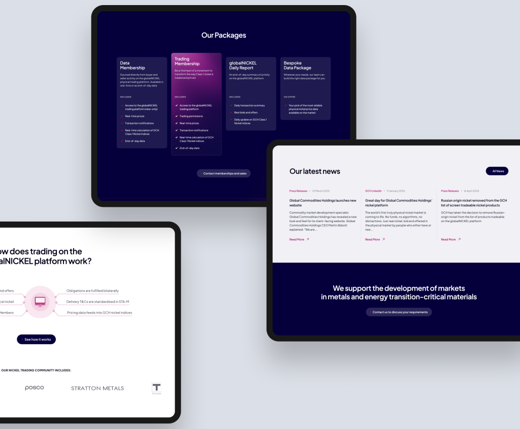 website design mockups